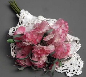 Wedding Bridal Flower Bouquet Lace Wrap White Cotton Crochet Lace trim Napkin 12 square