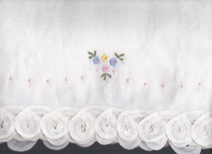 Petits Fleurs & Lace- White with Spring colours. Available in Square or Round.